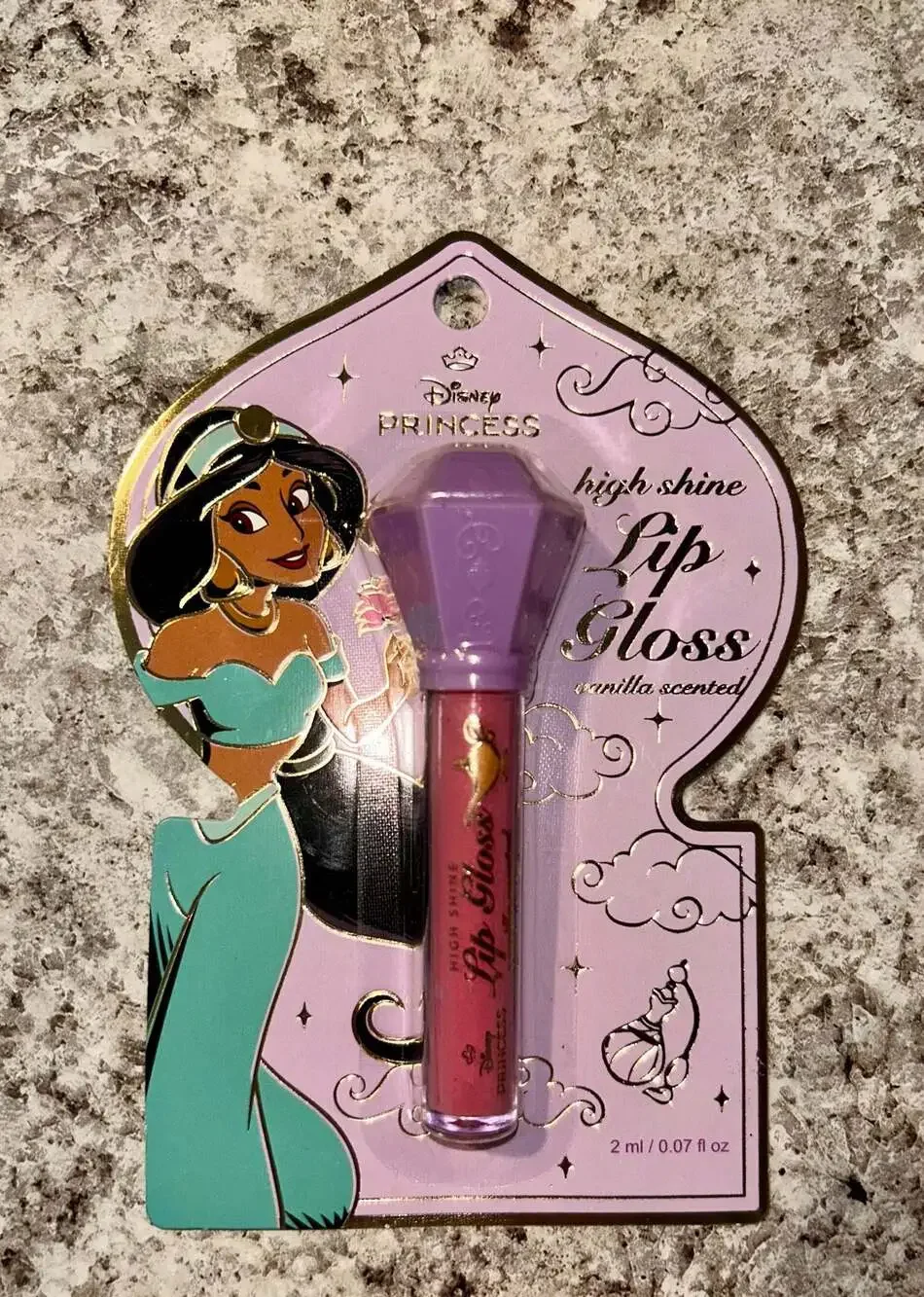 Disney Princess High Shine Vanilla Scented Lip Gloss Set (Belle, Ariel, Jasmine)